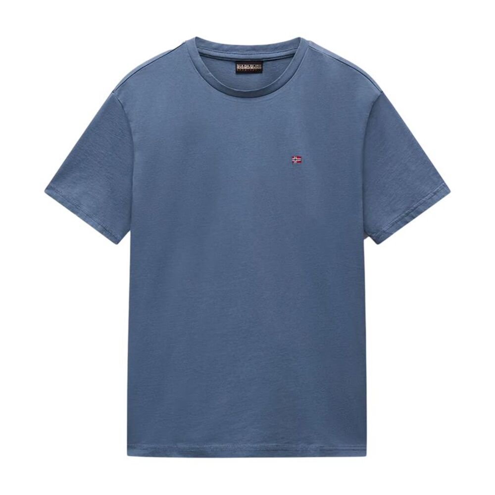 Napapijri Mens Salis Logo Short-Sleeved T-Shirt / Stormy Weather